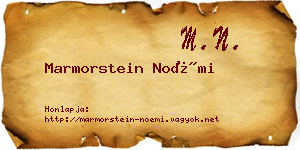 Marmorstein Noémi névjegykártya